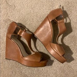 Wedges. Size 7 and 1/2. Worn once.